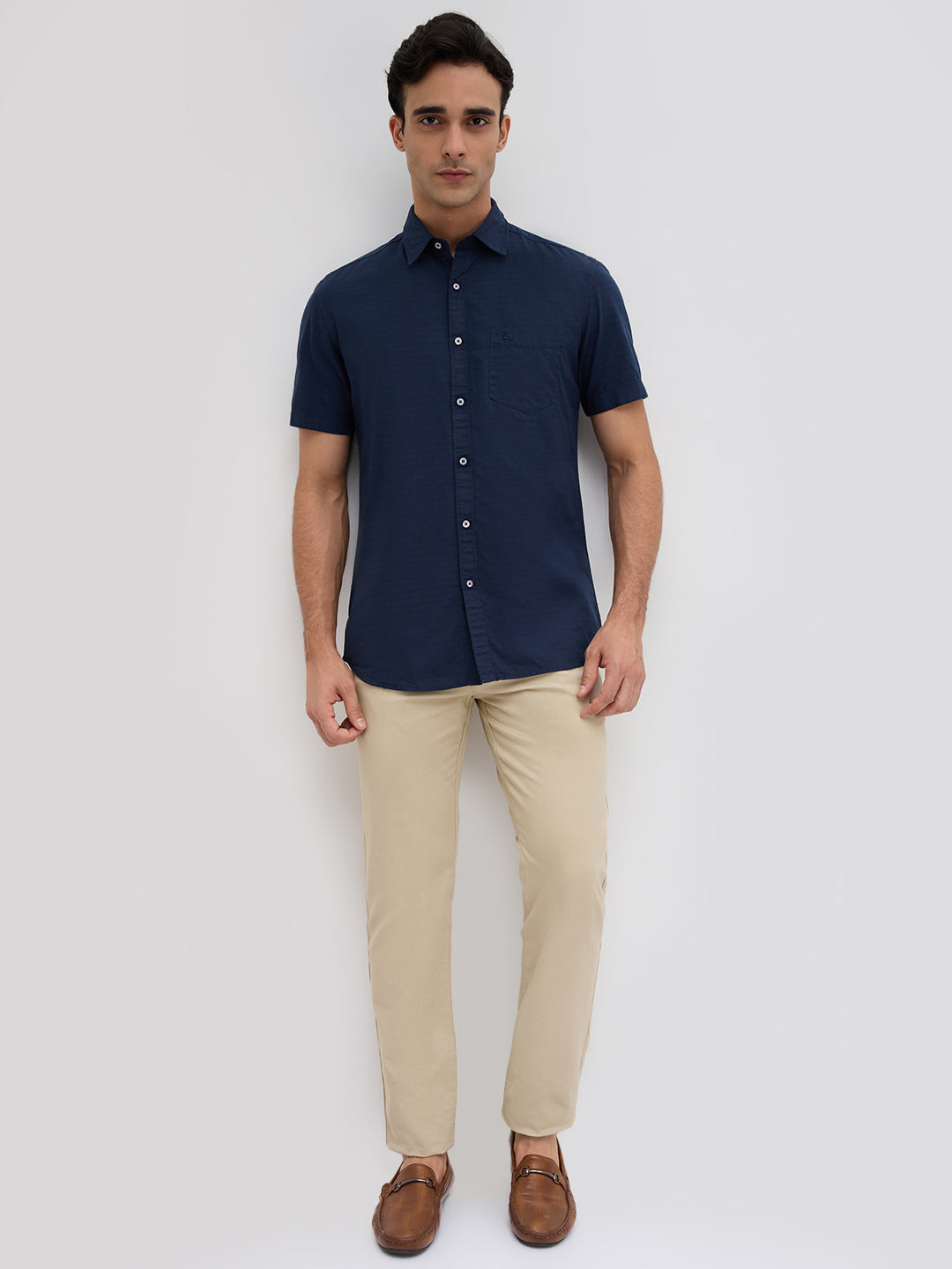 Parx Blue Casual Shirt