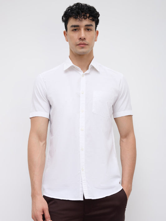 Parx White Casual Shirt