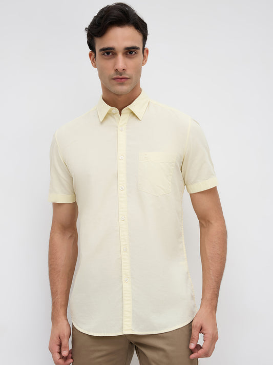 Parx Yellow Casual Shirt