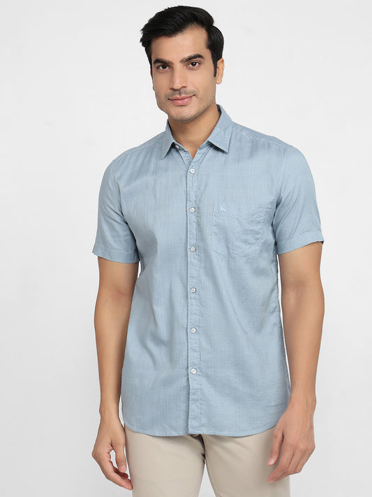 Parx Blue Casual Shirt