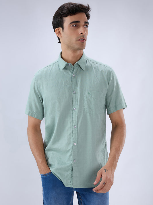 Parx Green Casual Shirt