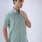 Parx Green Casual Shirt
