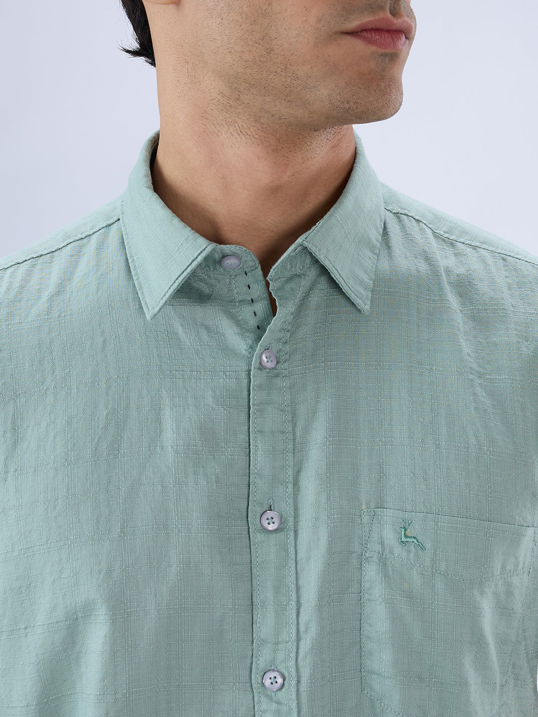 Parx Green Casual Shirt
