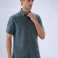 Parx Green Casual Shirt