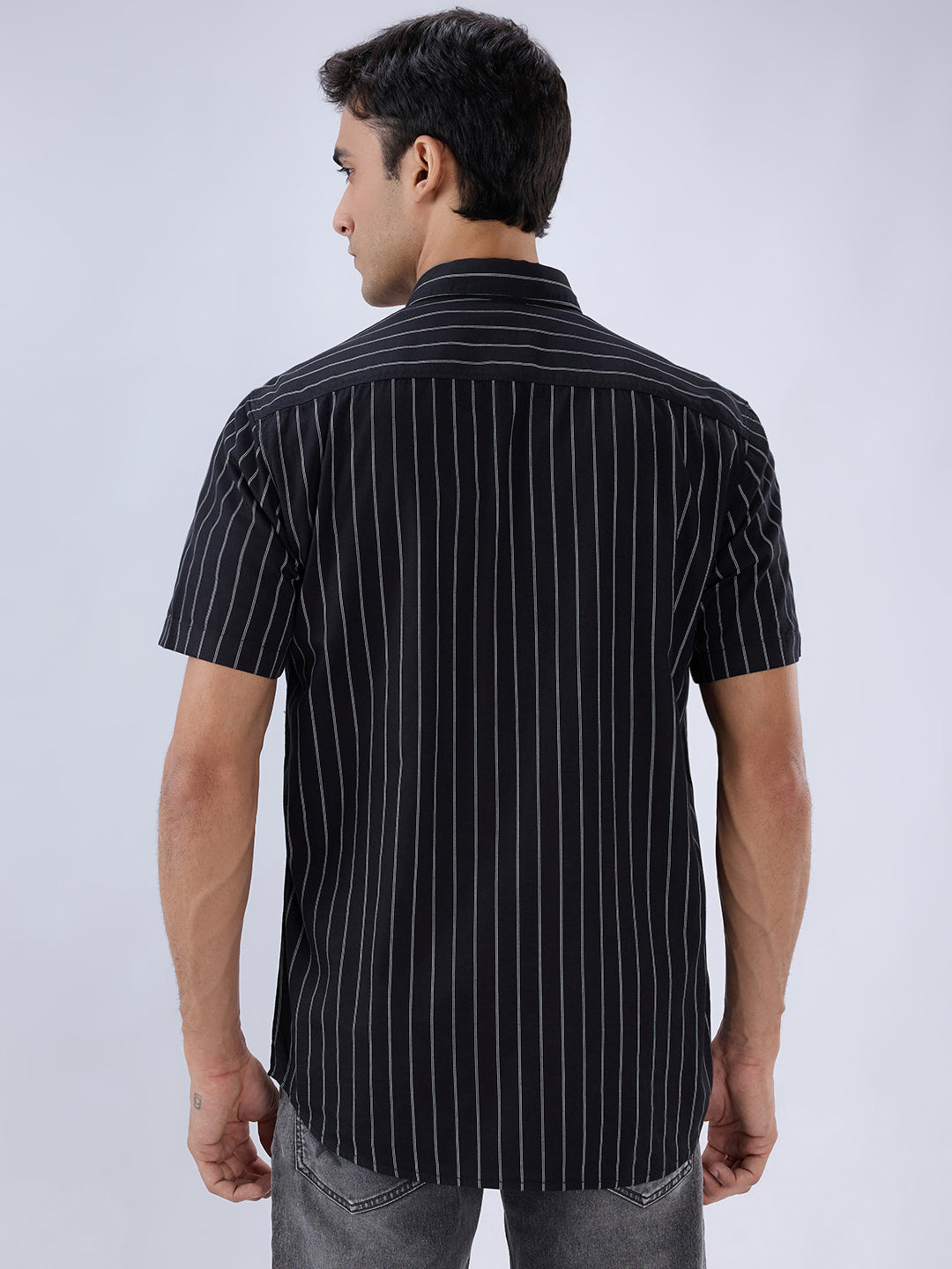 Parx Black Casual Shirt