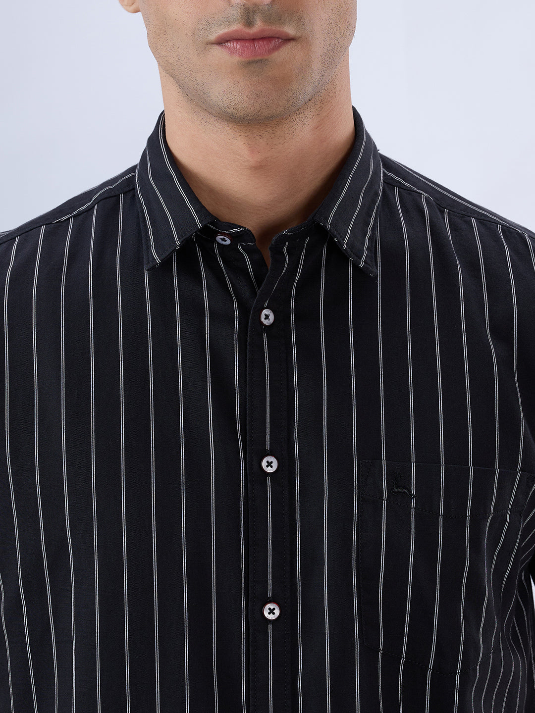 Parx Black Casual Shirt