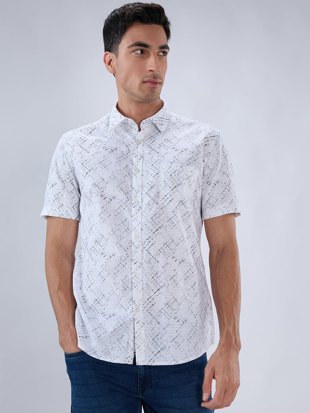 Parx White Casual Shirt