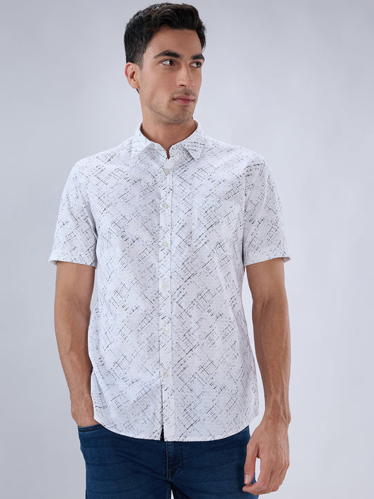 Parx White Casual Shirt