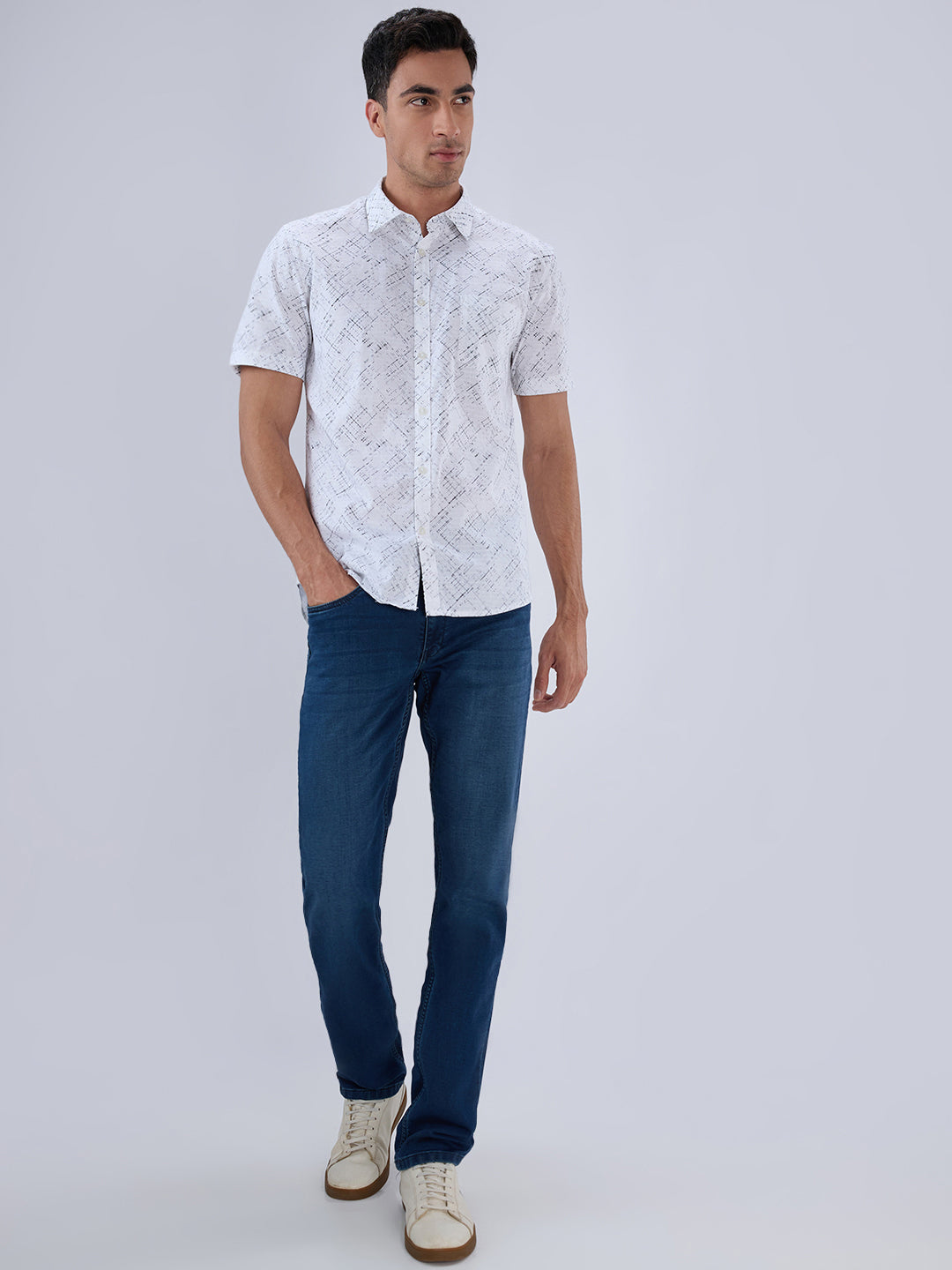 Parx White Casual Shirt