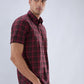 Parx Maroon Casual Shirt