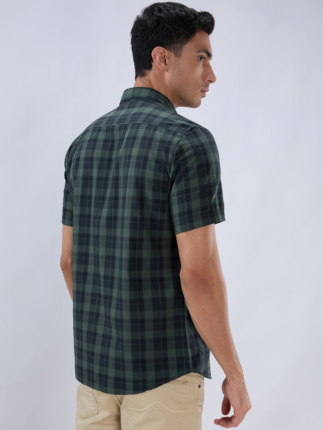 Parx Green Casual Shirt