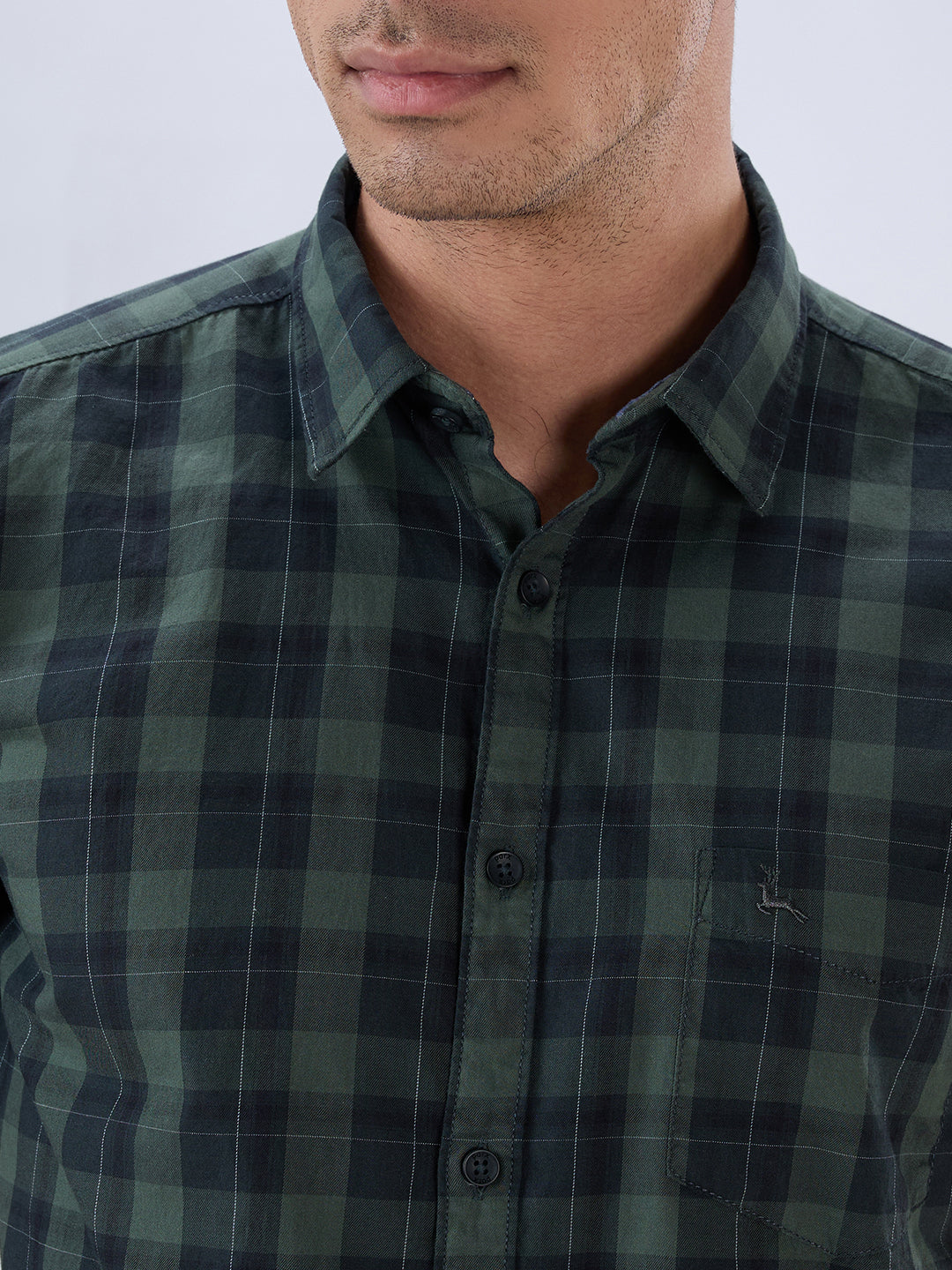 Parx Green Casual Shirt