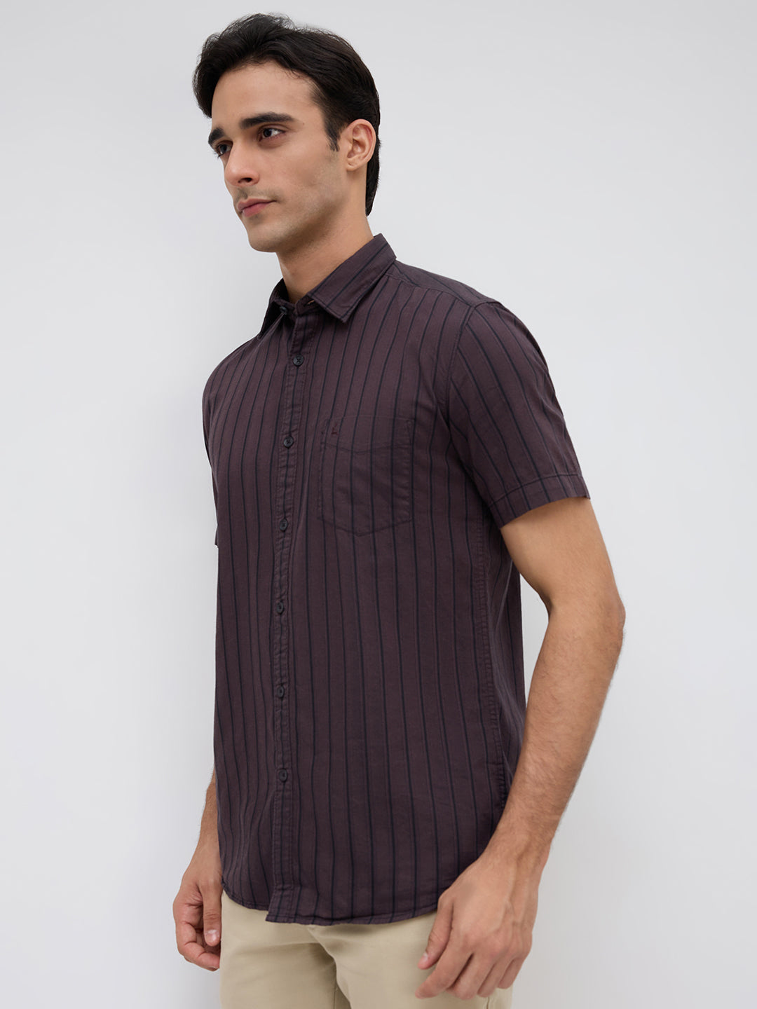 Parx Maroon Casual Shirt