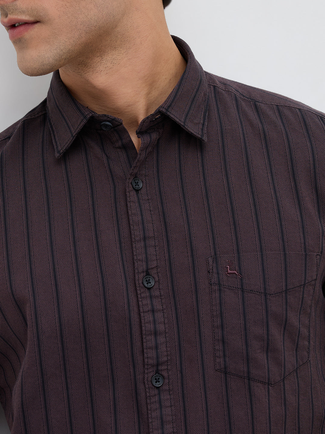 Parx Maroon Casual Shirt