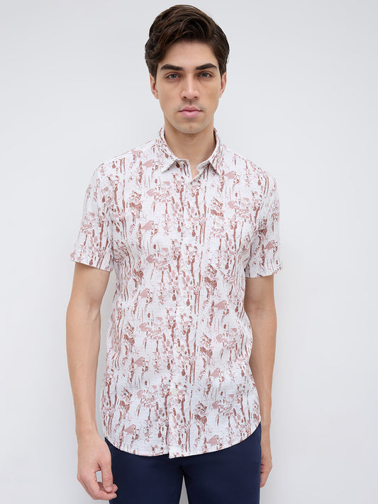 Parx Maroon Casual Shirt