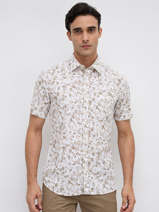 Parx White Casual Shirt