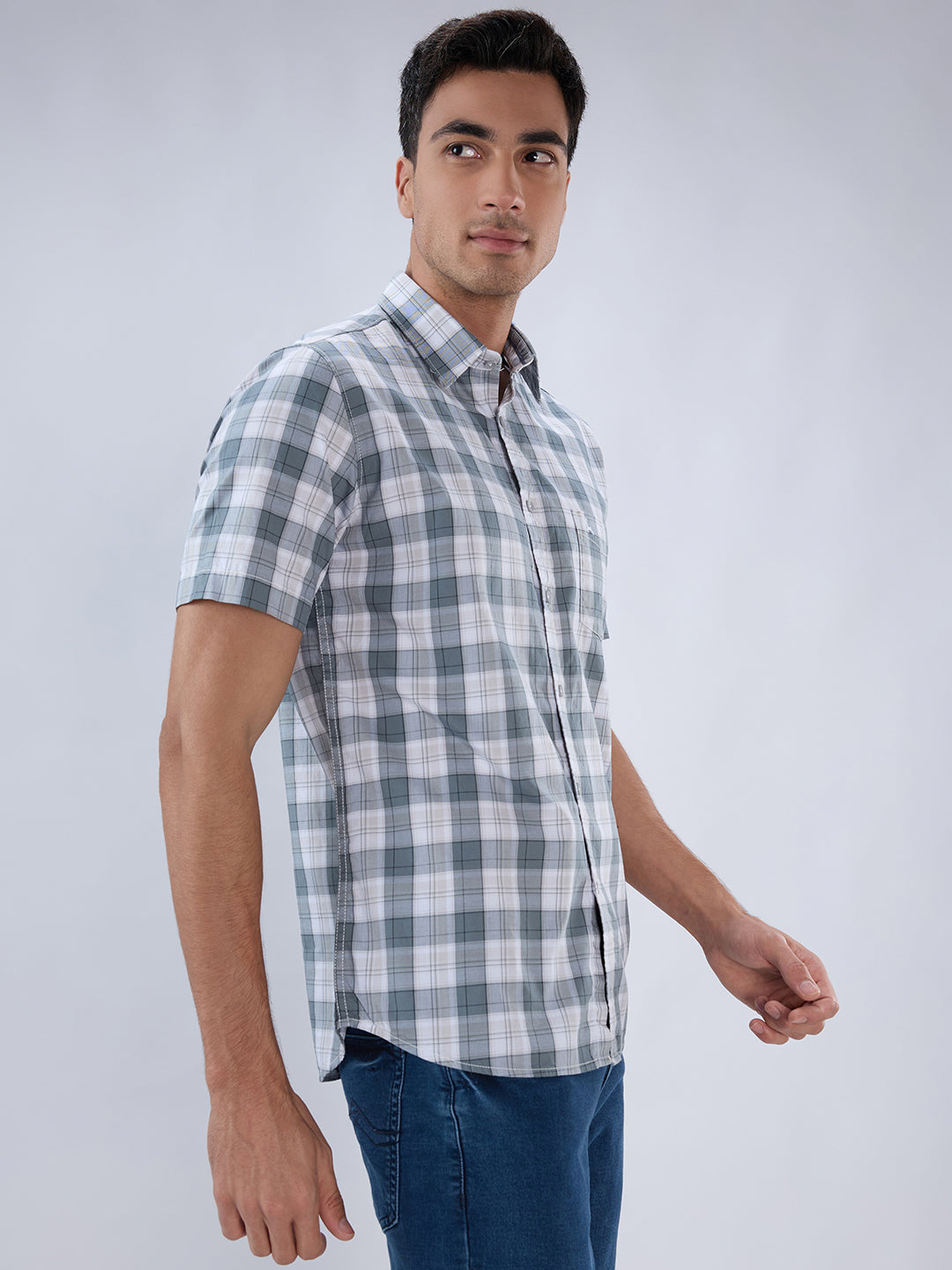 Parx Grey Casual Shirt