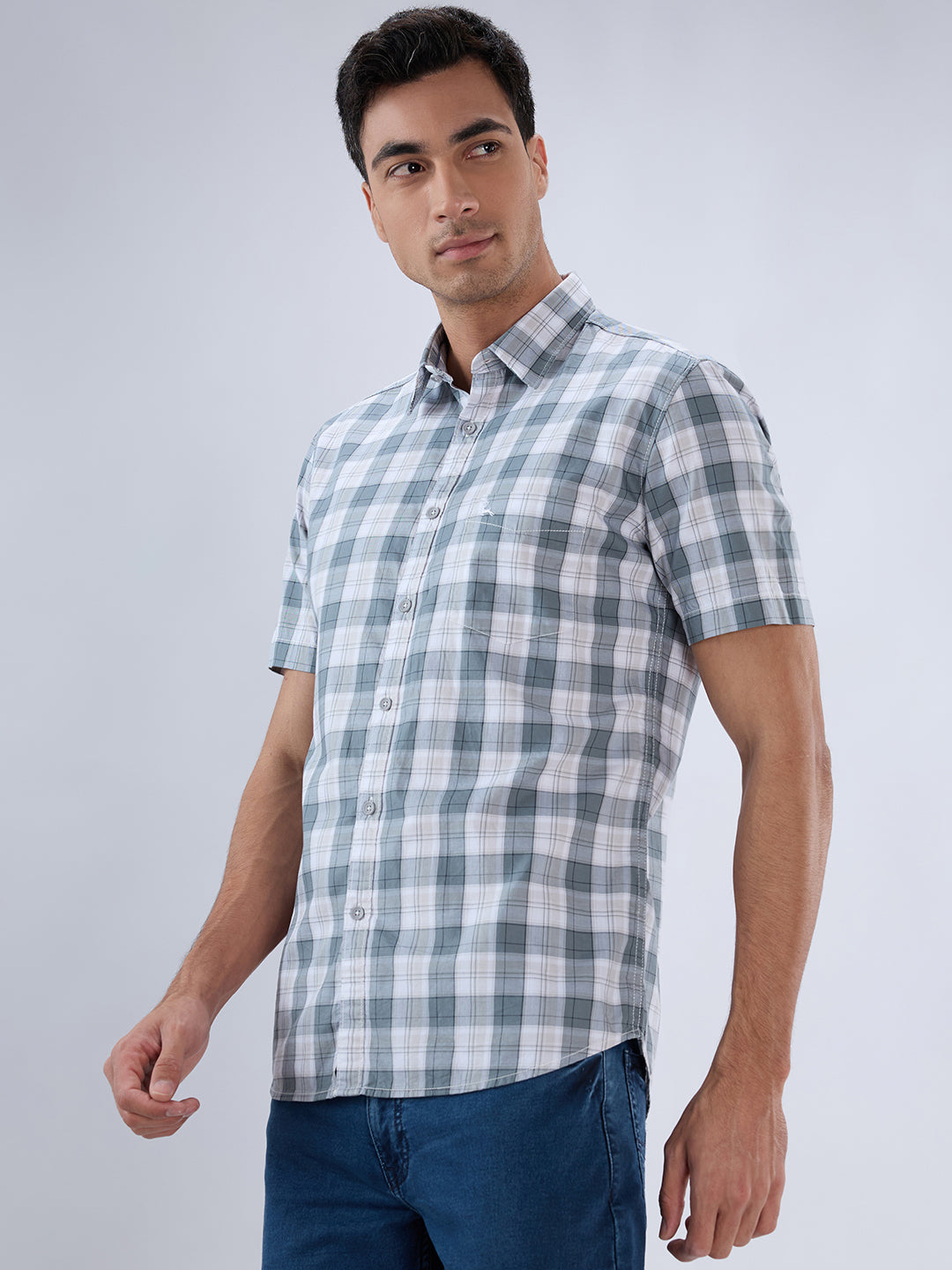 Parx Grey Casual Shirt