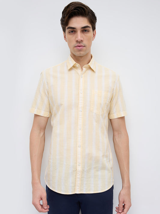 Parx Yellow Casual Shirt