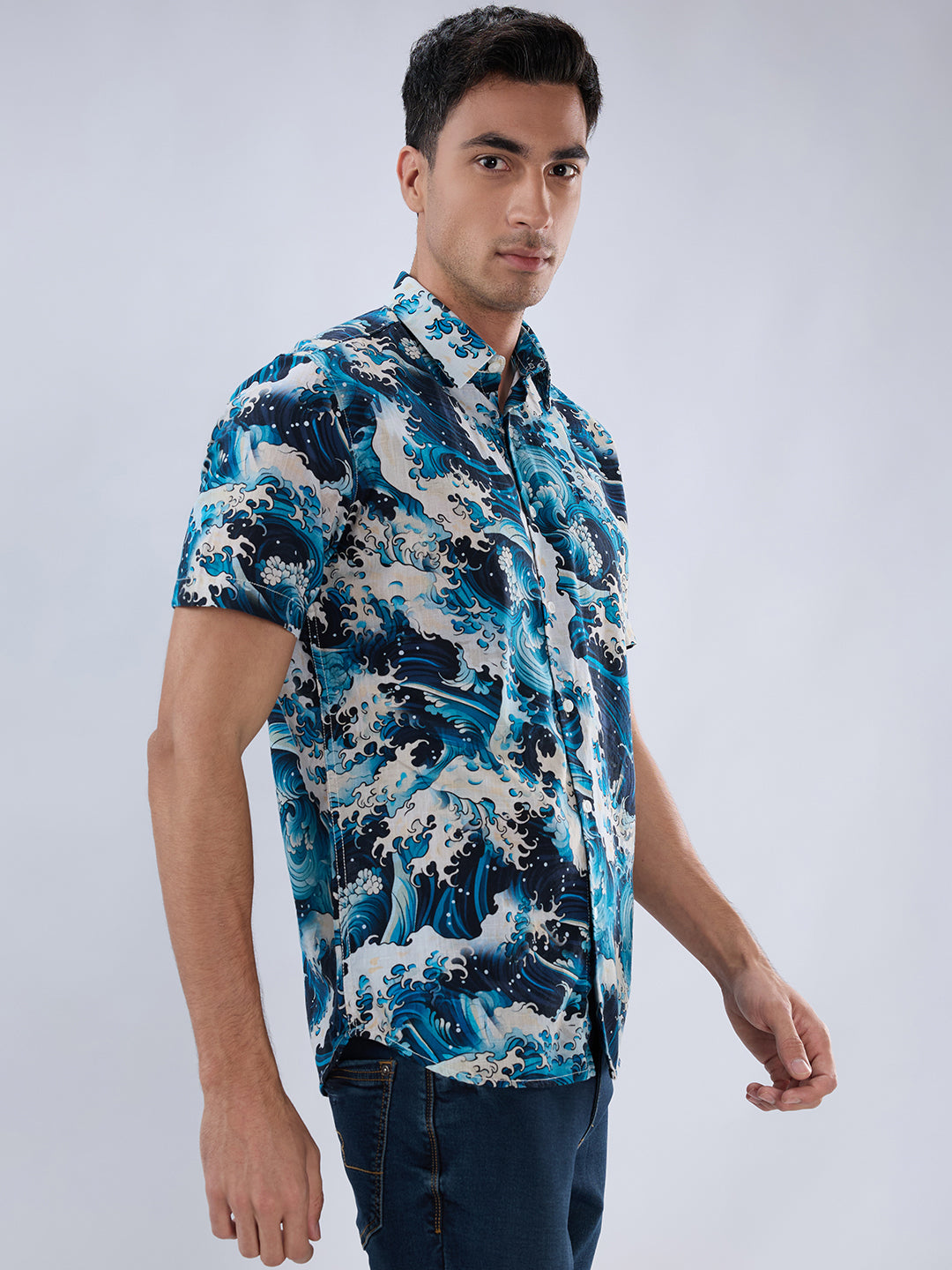 Parx Green Casual Shirt
