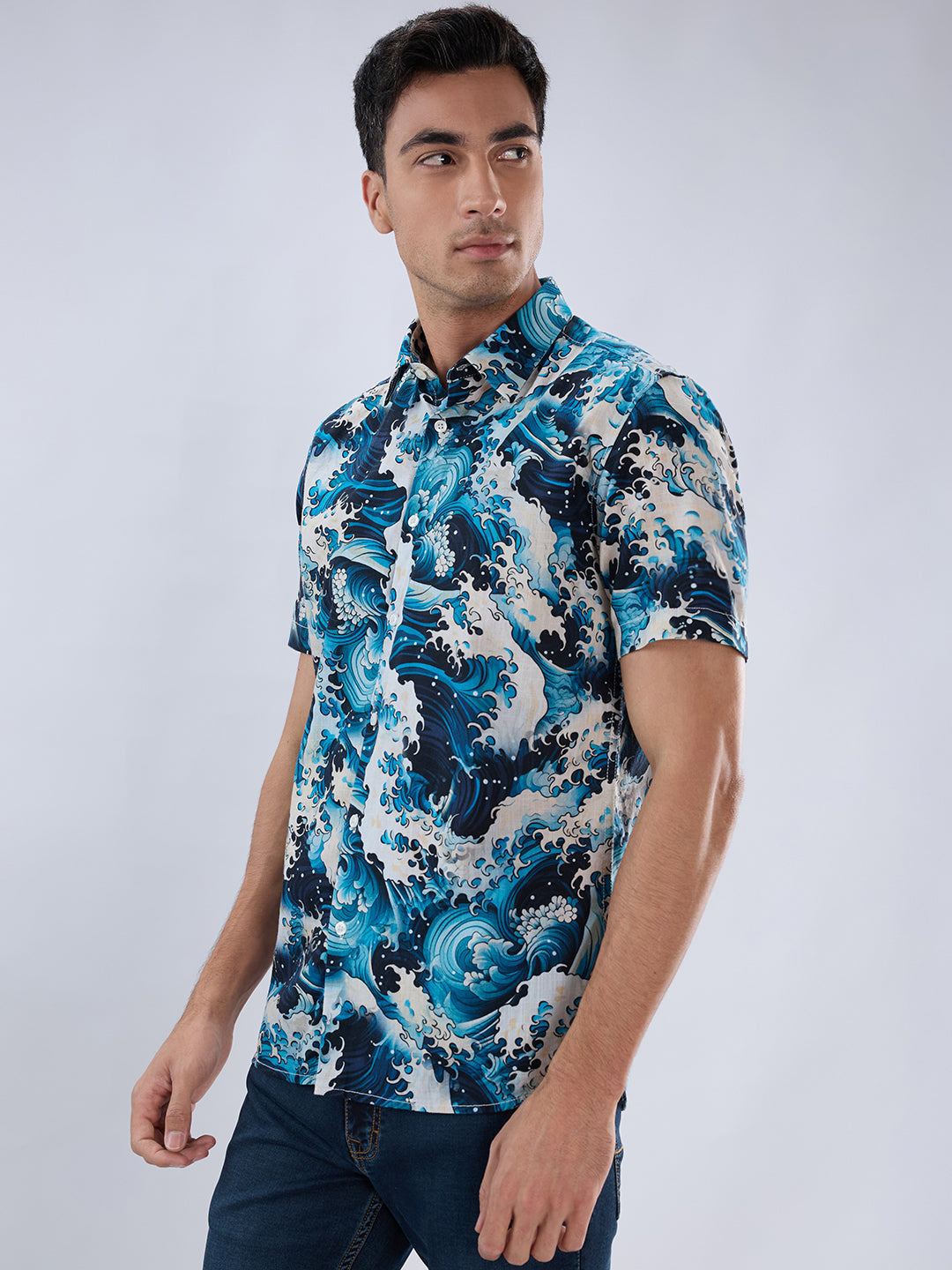 Parx Green Casual Shirt