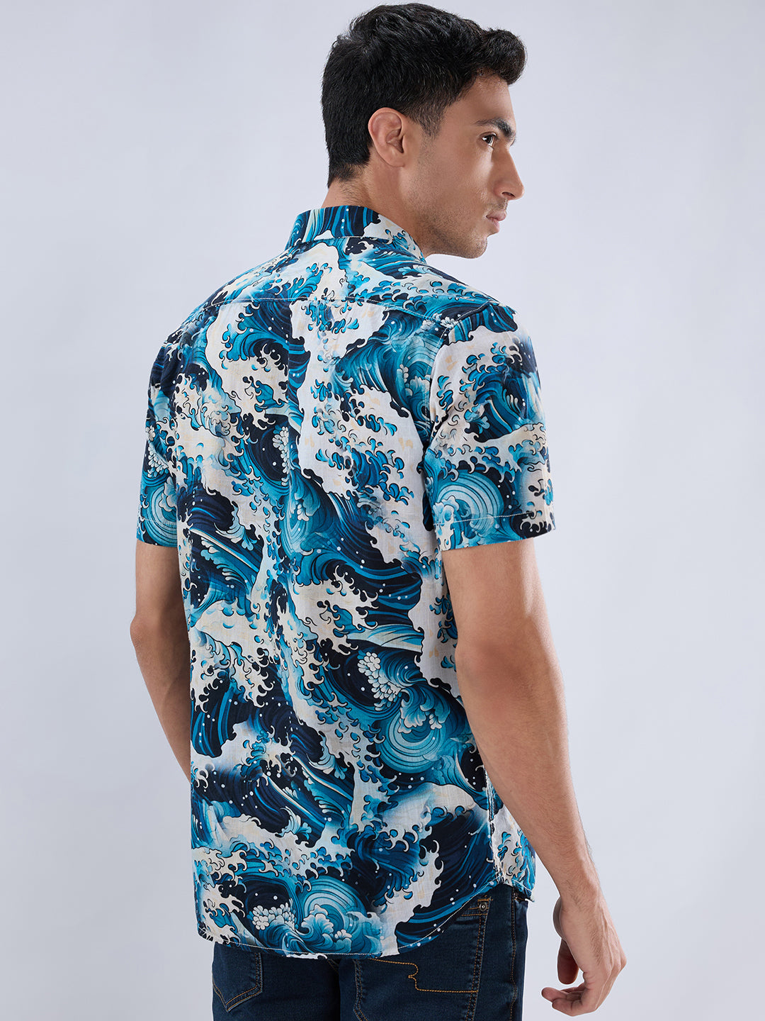Parx Green Casual Shirt