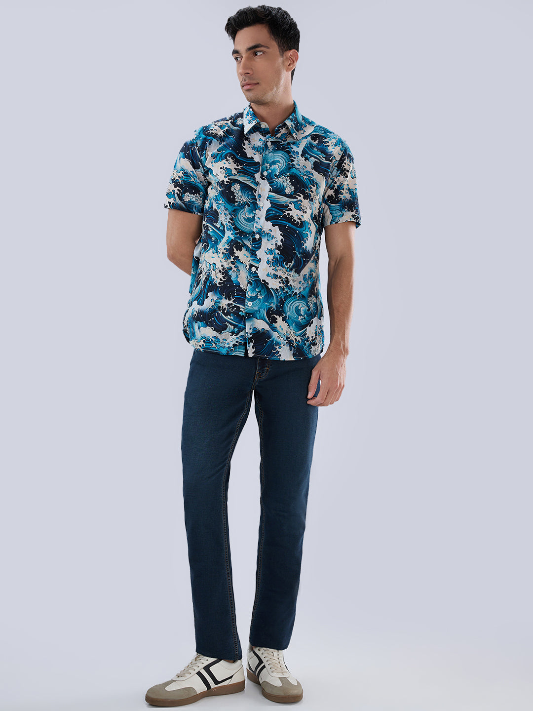 Parx Green Casual Shirt