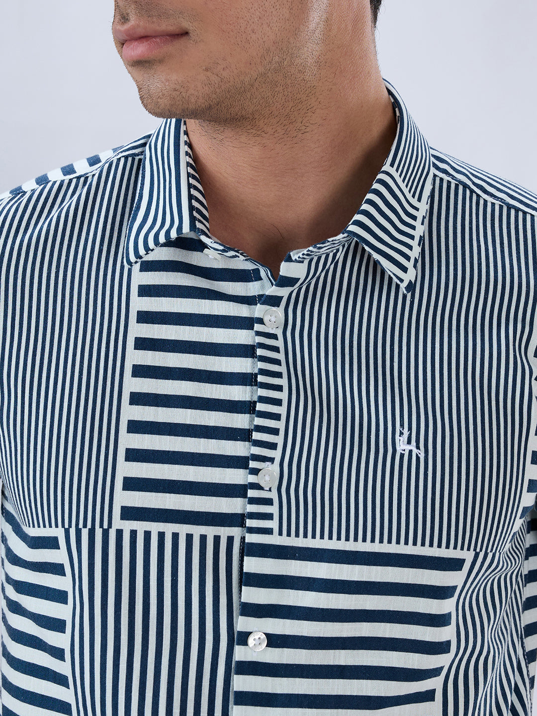 Parx Blue Casual Shirt