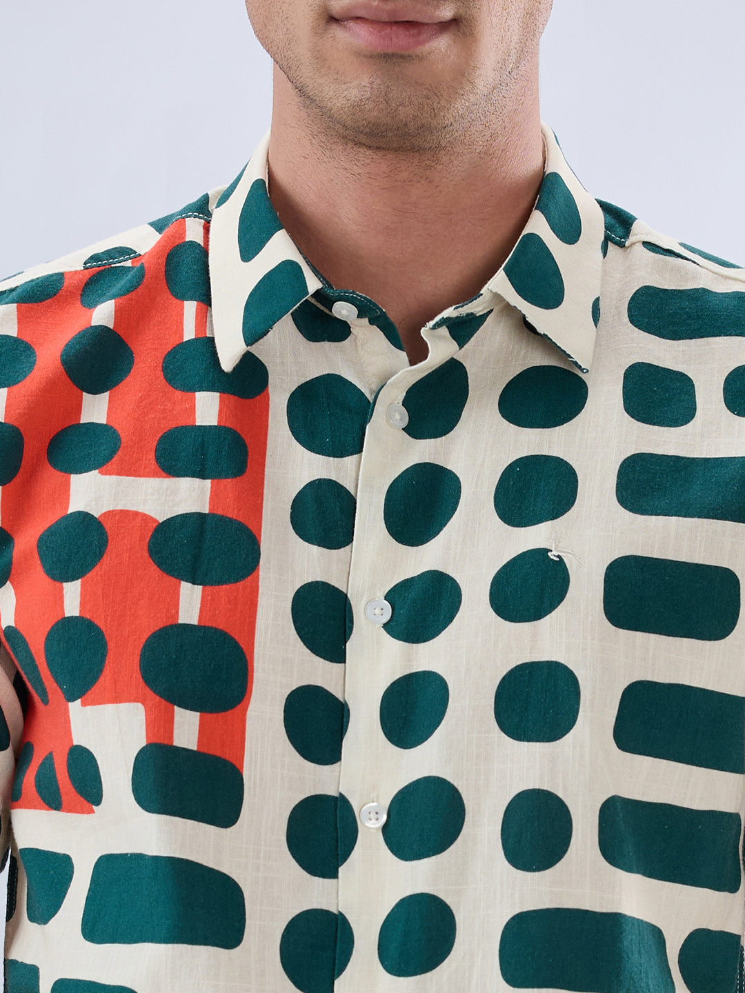 Parx Green Casual Shirt