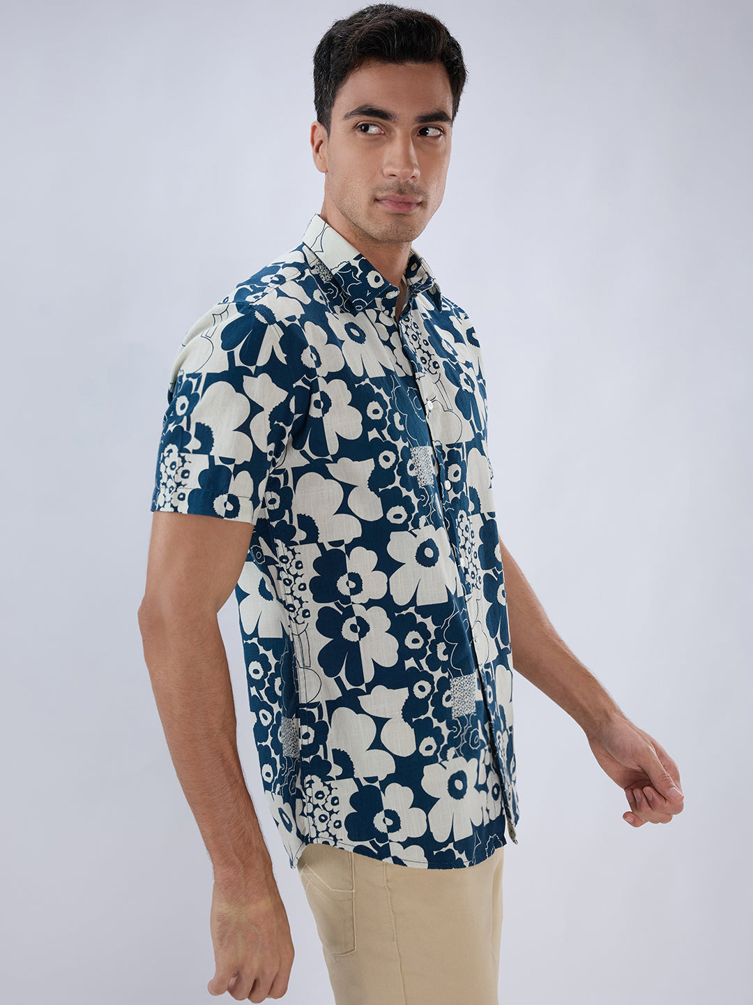 Parx Blue Casual Shirt