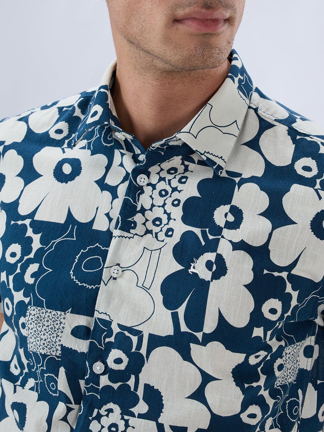 Parx Blue Casual Shirt
