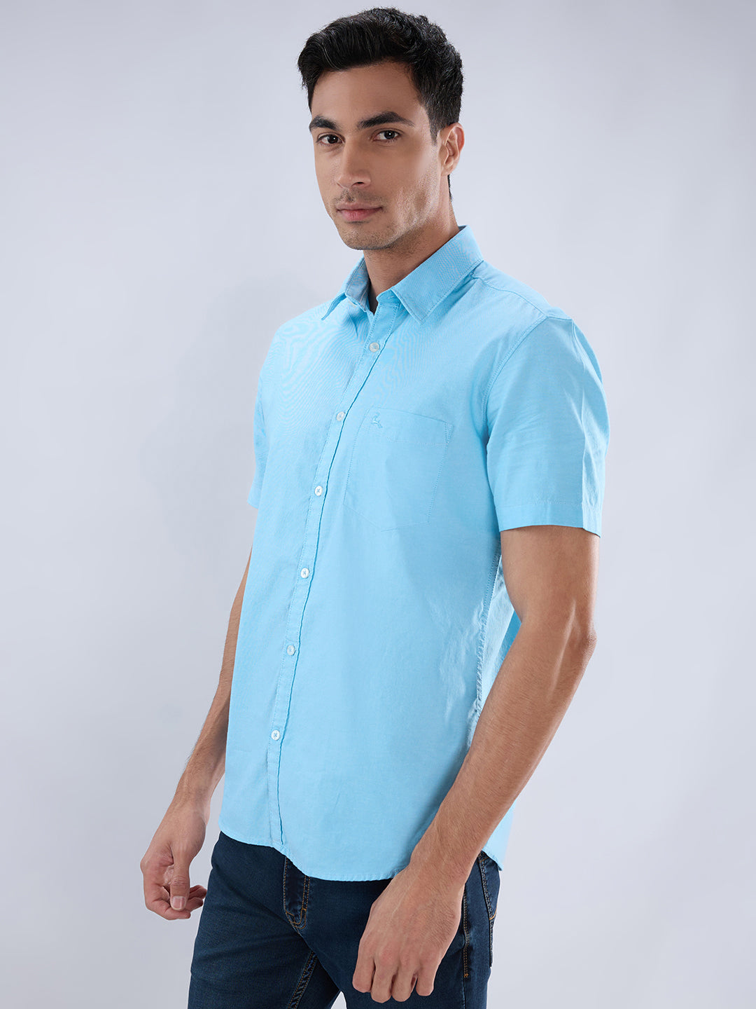 Parx Blue Casual Shirt