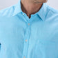 Parx Blue Casual Shirt