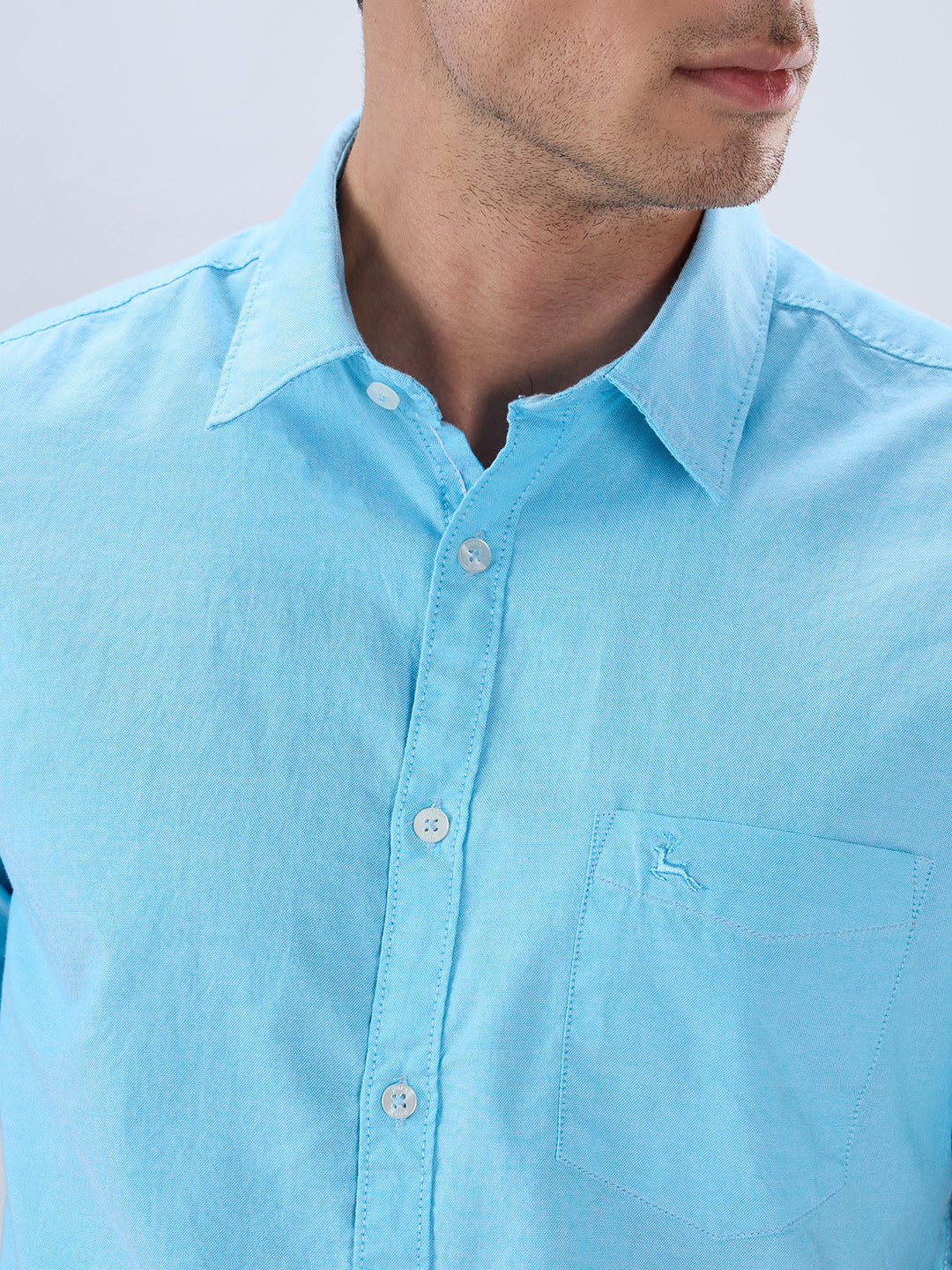 Parx Blue Casual Shirt