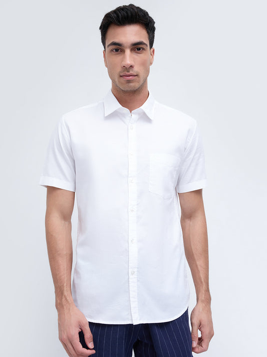 Parx White Casual Shirt