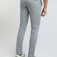 Men Grey Super Slim Fit Solid Cotton Blend Trouser