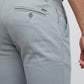 Men Grey Super Slim Fit Solid Cotton Blend Trouser