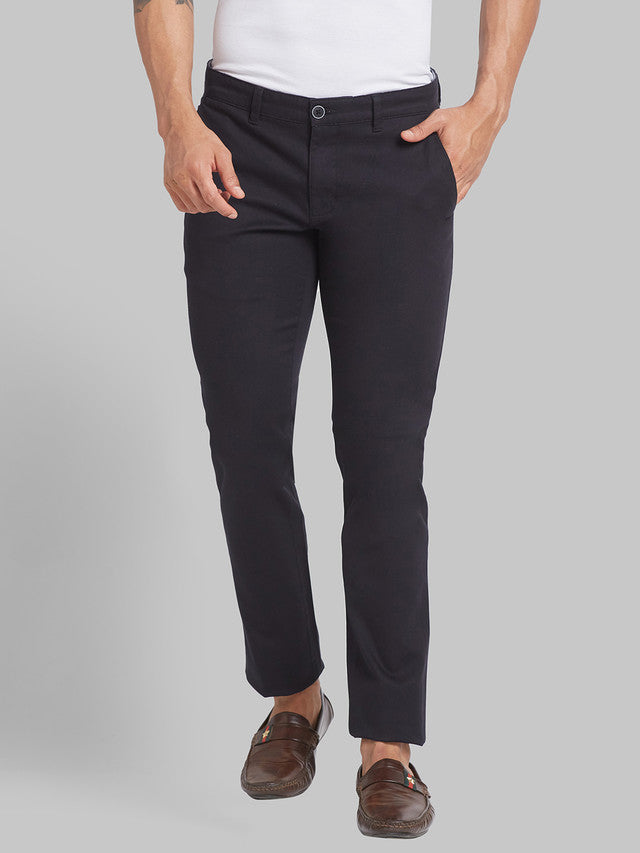 Parx Men Black Solid Tapered Fit Trouser – MyRaymond
