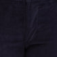 Parx Blue Solid Low Rise Tapered Fit Cotton Blend Trouser