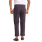 Men Grey Carrot Fit Solid Cotton Blend Trouser