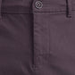 Men Grey Carrot Fit Solid Cotton Blend Trouser