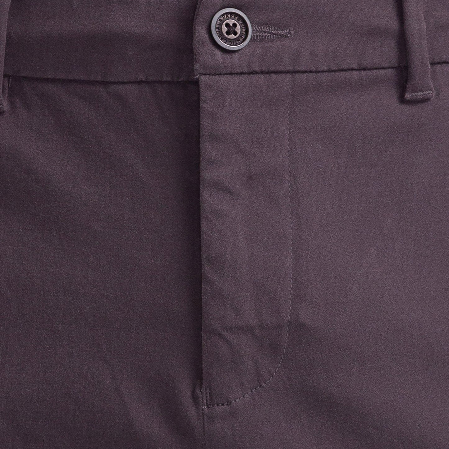 Men Grey Carrot Fit Solid Cotton Blend Trouser