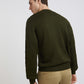 Men Green Solid Acrylic Full Sleeve Sweaters