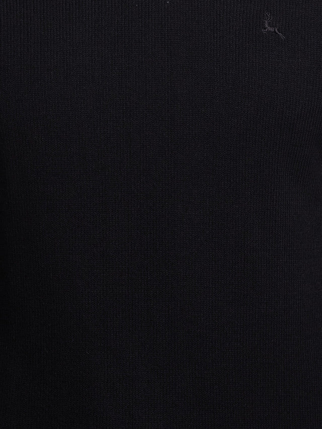 Parx Men Black Solid Sweater
