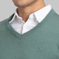 Parx Men Green Solid Acrylic Sweater