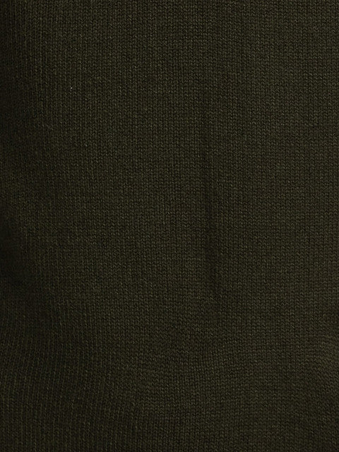 Parx Men Green Solid Acrylic Sweater