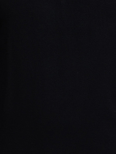 Parx Men Black Solid Acrylic Sweater
