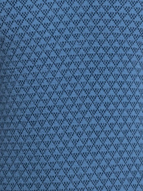 Parx Men Blue Jacquard Acrylic Sweater