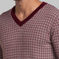 Parx Men Maroon Jacquard Sweater