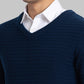 Parx Men Blue Structure Acrylic Sweater
